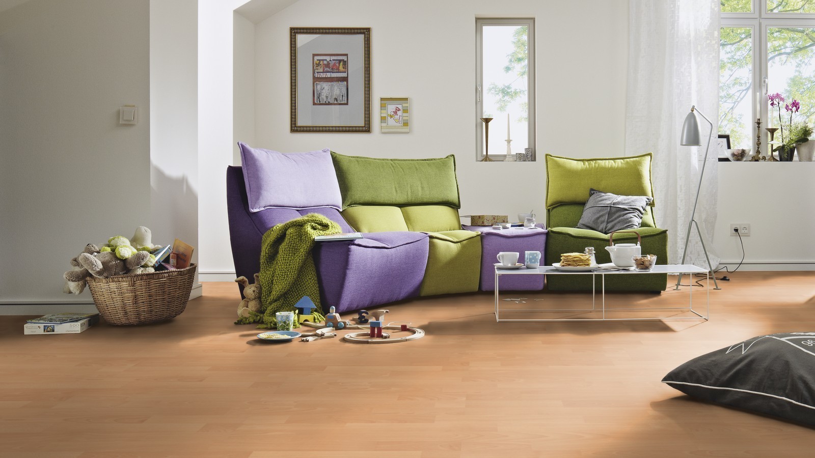 Meister Laminat MeisterDesign. laminate LC 150 Buche 6201 3-Stab-Schiffsboden