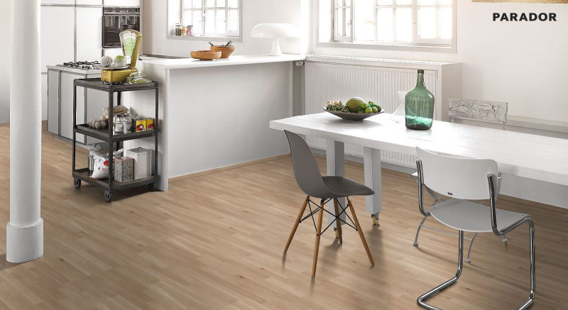 Parador Parquet Basic 11-5 Rustikal Oak Pure Matt lacquer 3-strip main product photo