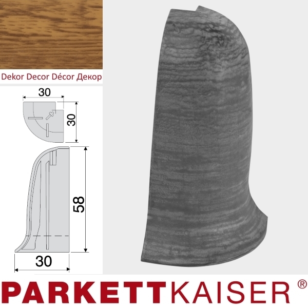 Brebo Aussenecke QUE Eiche Gold main product photo