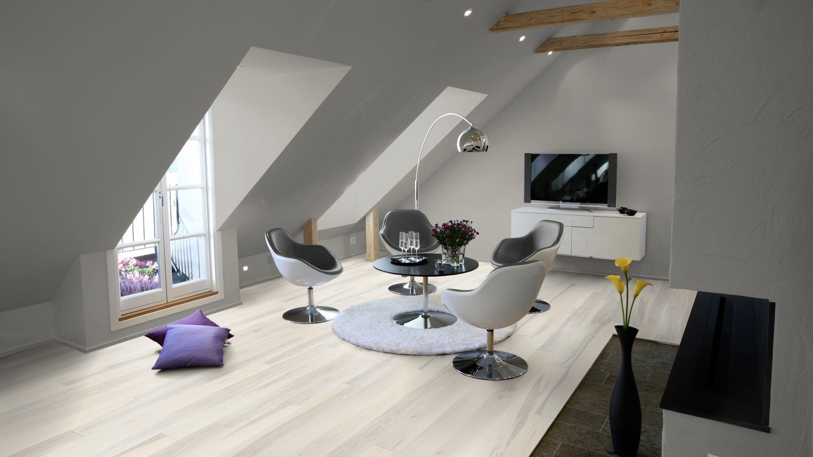 Tarkett Parkett Atelier Prestige Contrast Esche Seashell Landhausdiele M4V