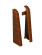 Brebo End pieces left and right Walnut 58x20 mm Brebo End pieces left and right Walnut 58x20 mm
