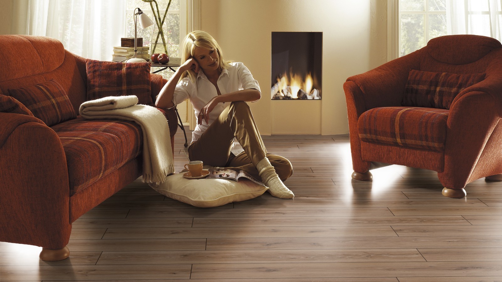 Suelo laminado Durable Saverne Oak D3074 1-Tablilla 4V ancho 188mm