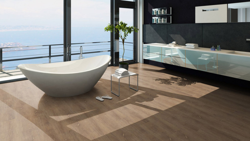 Skaben Klebe-Vinylboden massiv Life 55 Scharlach Eiche hell natürlich 1-Stab Landhausdiele 4V zum kleben main product photo