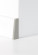 Classen End caps for CLIP Skirting boards 19x58 Plain stone grey
