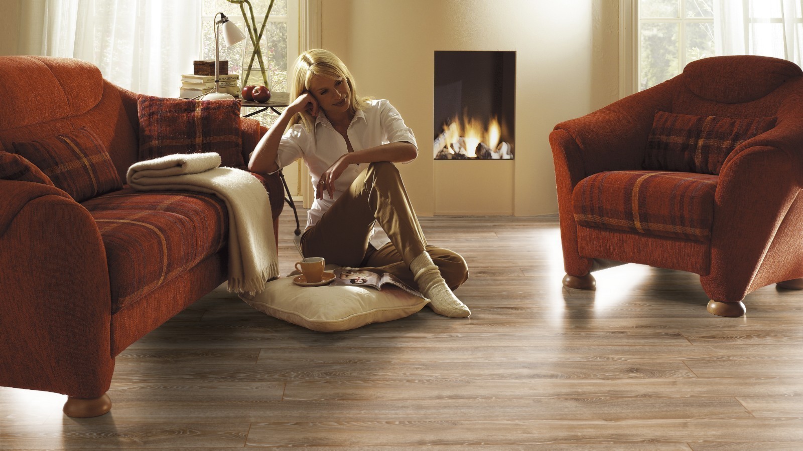 Laminat Wide Highland Eiche Bronze D4795 1-Stab Landhausdiele 4V Breite 188mm