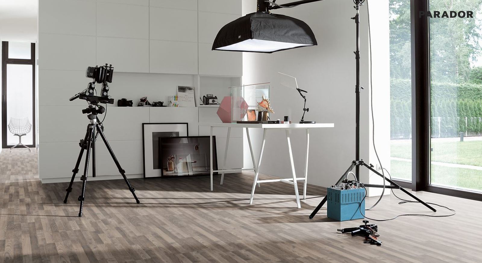 Suelo laminado de Parador Classic 1050 Fresno Envejecido bloque de 3 lamas