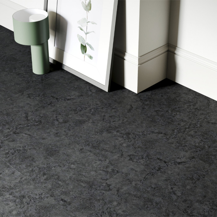 planeo Rigid Klick Vinyl - SolutionX 2in1 Anthrazit | Trittschalldämmung integr. (ECF-0026) main product photo