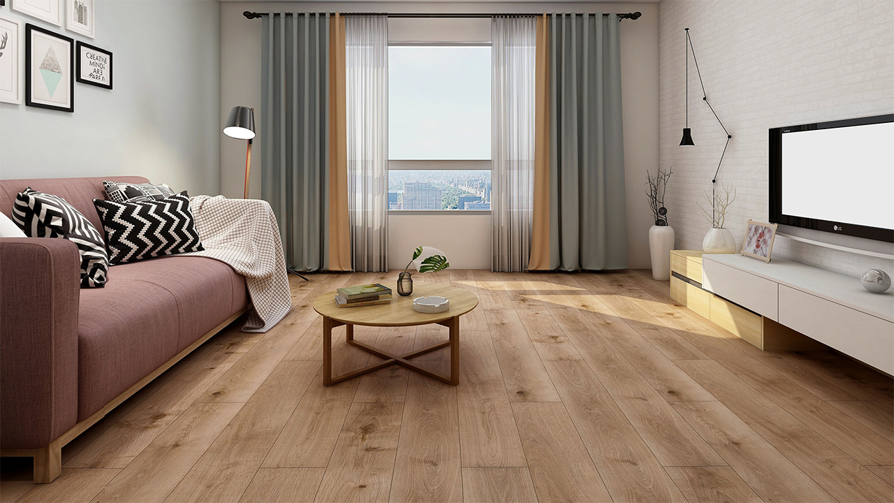 planeo Rigid Klick Vinyl - SolutionX 2in1 Eiche Naturbraun | Trittschalldämmung integr. (ECF-0086)