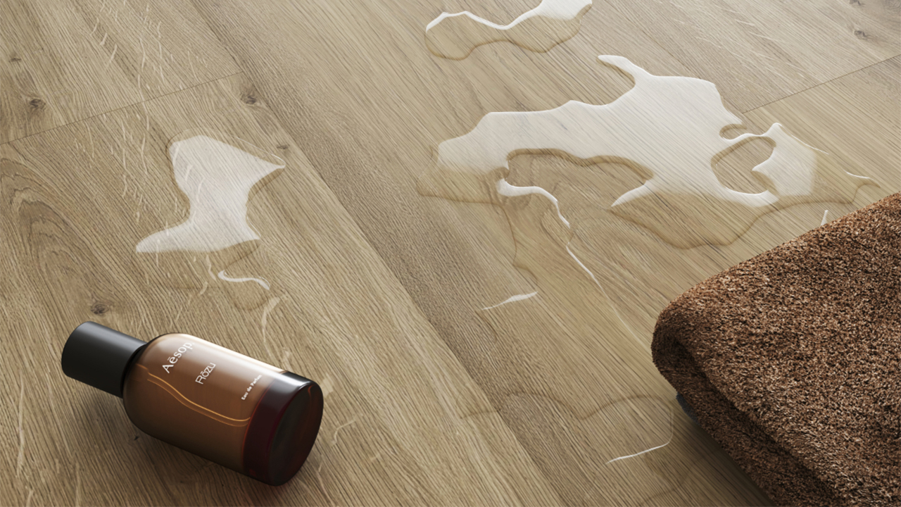 planeo Rigid Klick Vinyl - SolutionX 2in1 Eiche Creme | Trittschalldämmung integr. (ECF-0097)