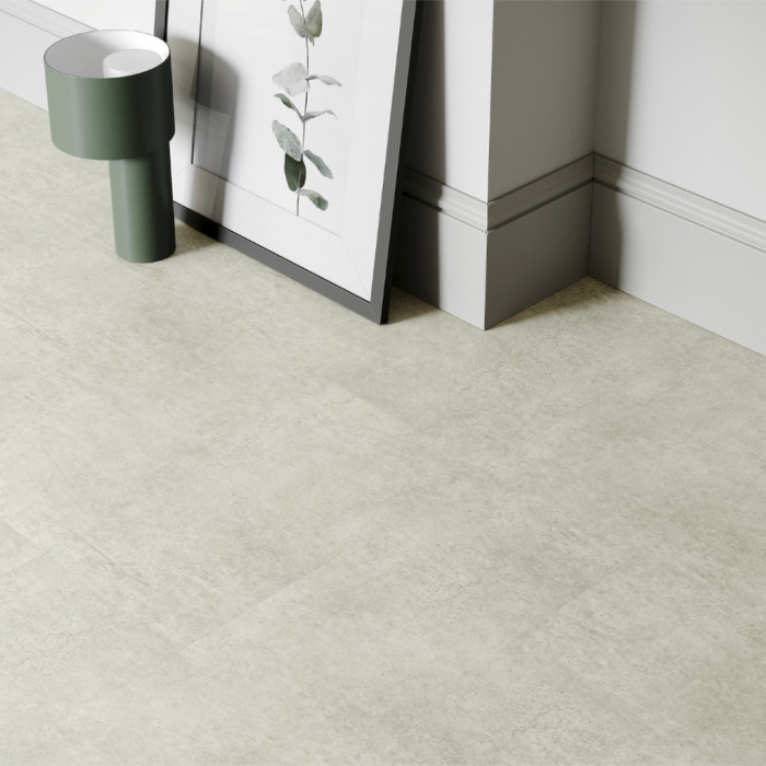 planeo Rigid Klick Vinyl - SolutionX 2in1 Betongrau Hell | Trittschalldämmung integr. (ECF-0099) main product photo