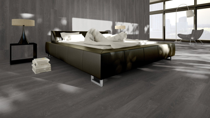 Skaben Vinyl massiv Life 55 Vintage Dark Grey Oak 1-strip 4V for gluing main product photo