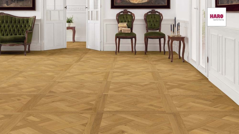 HARO Parkett parkettmanufaktur Eiche Parketttafel Basket 4V main product photo