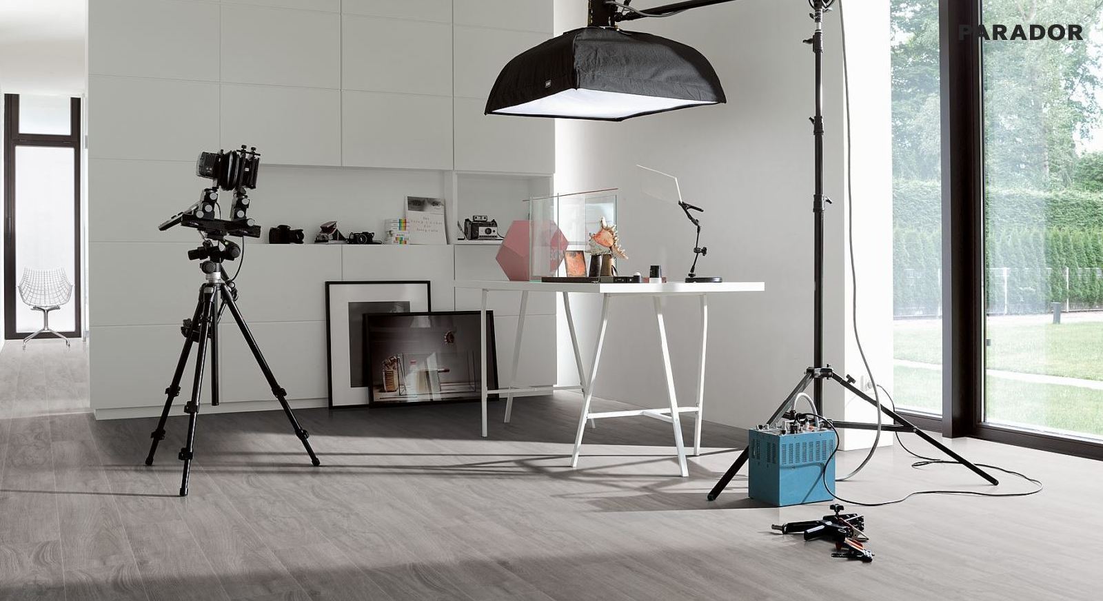 Parador Laminat Basic 600 Eiche Lichtgrau breite Landhausdiele 4V