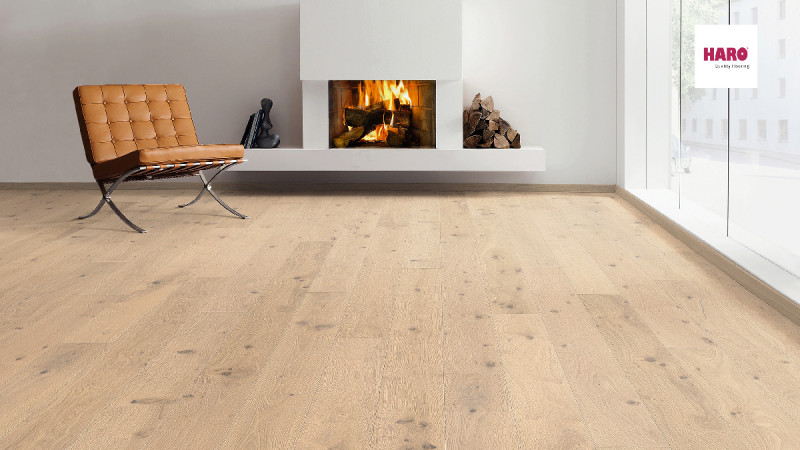 HARO Parkett 4000 Sauvage Eiche Puro Weiß 1-Stab Landhausdiele 4V main product photo