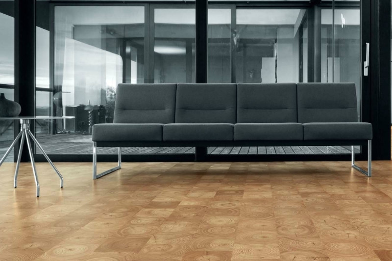 HARO Parkett parkettmanufaktur Carré Eiche Selectiv permaDur naturmatt 1-Stab Landhausdiele main product photo