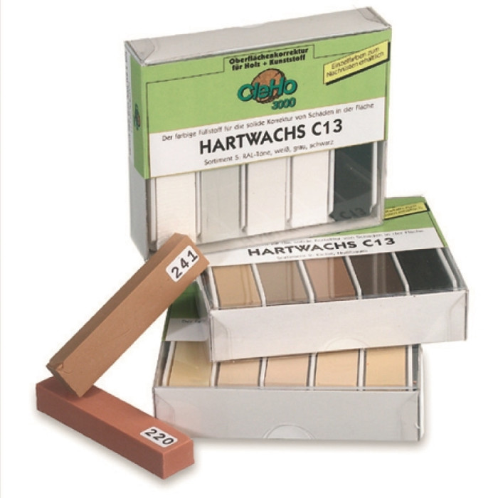 HARO Hard wax C13 for the professional repair of minor damage to the wood surface - Oak colours main product photo