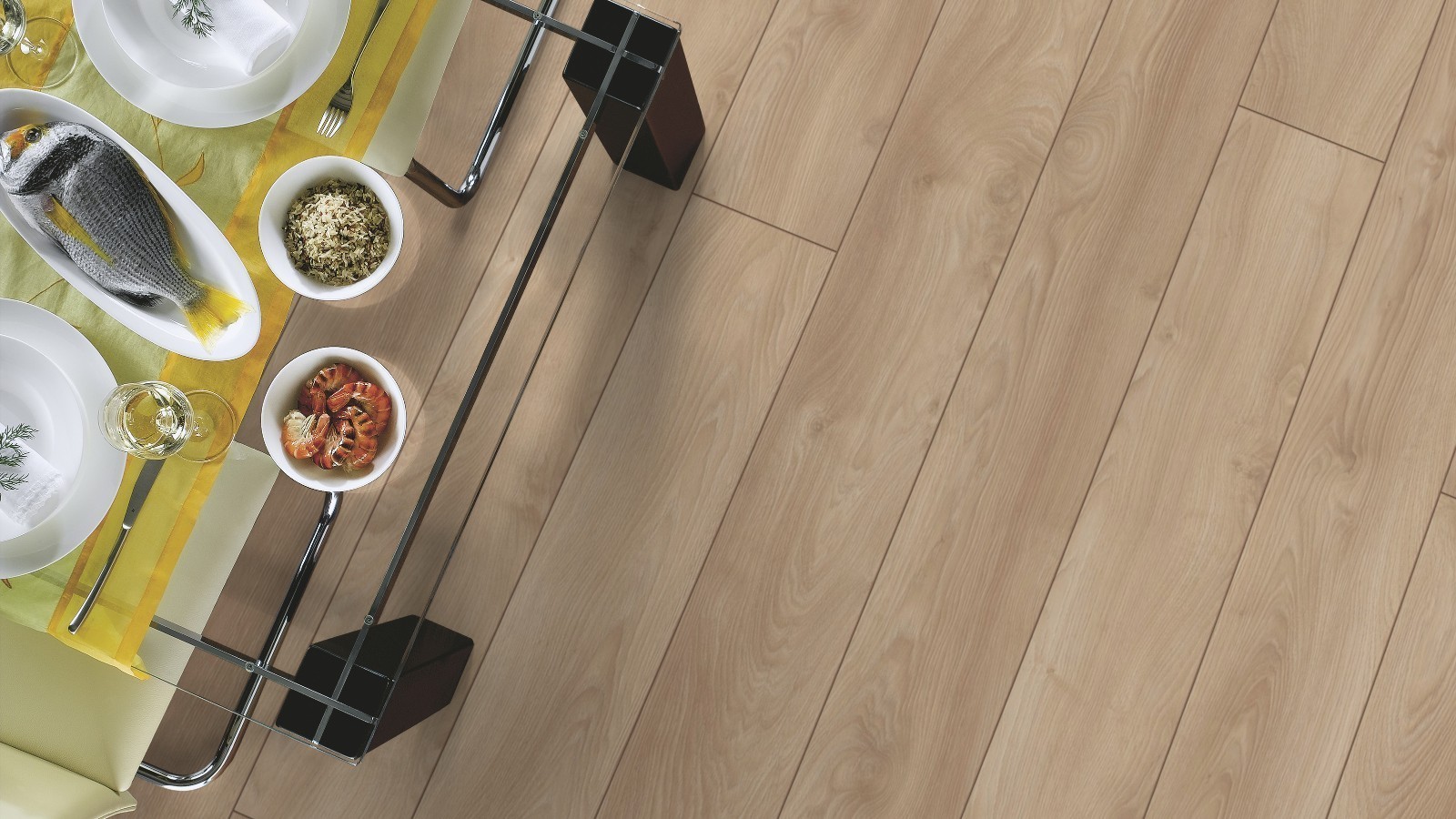 Laminate Wide Macro Oak Light D4752 1-strip 4V Width 188mm