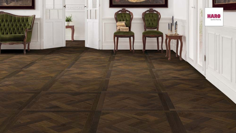 Parkett HARO parkettmanufaktur Tabla de parquet de roble ahumado Cesta 4V main product photo