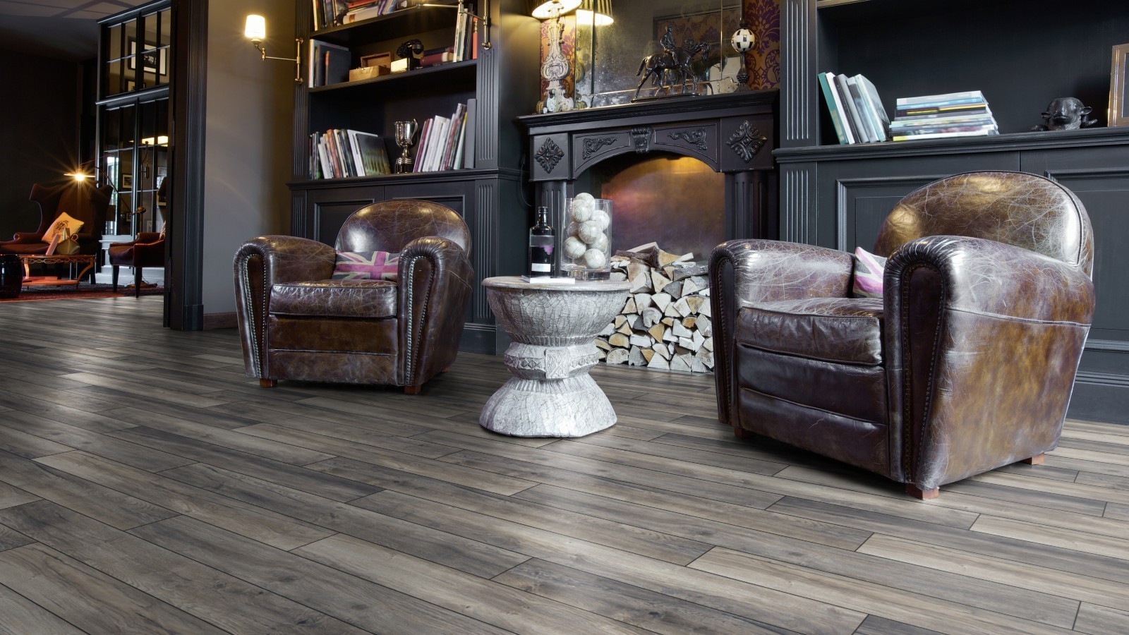 Laminate Slim Harbour Oak Grey D3572 1-strip 4V Width 157mm