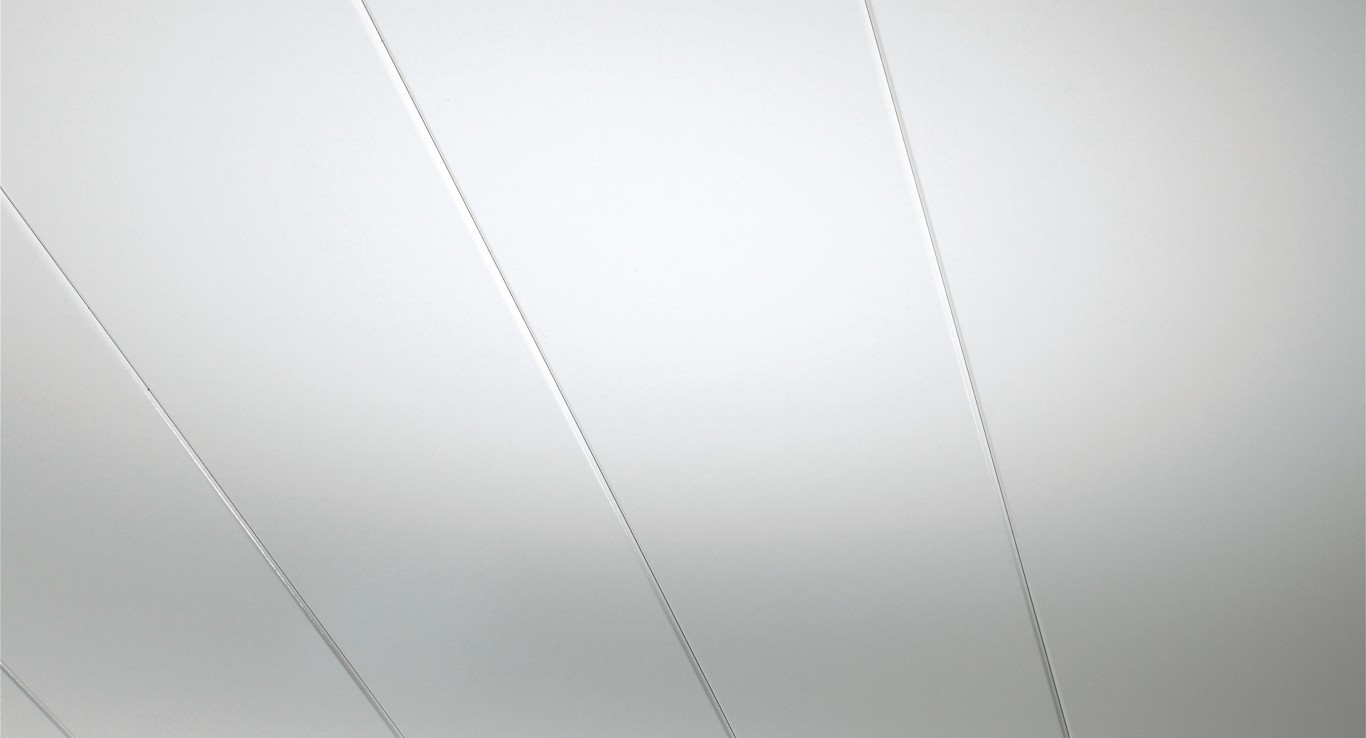 Parador Paneles decorativos de pared/techo Novara Blanco brillo intenso 2570x200