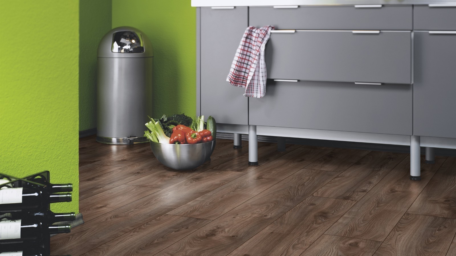 Laminat Wide Plus Makro Eiche Braun D4791 1-Stab Landhausdiele 4V Breite 244mm