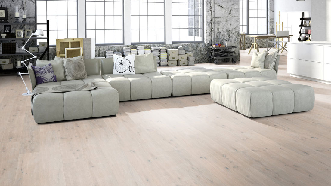 Meister Designboden Premium DD 300 S Catega Flex Eiche astig cremeweiß 6947 Landhausdiele M4V