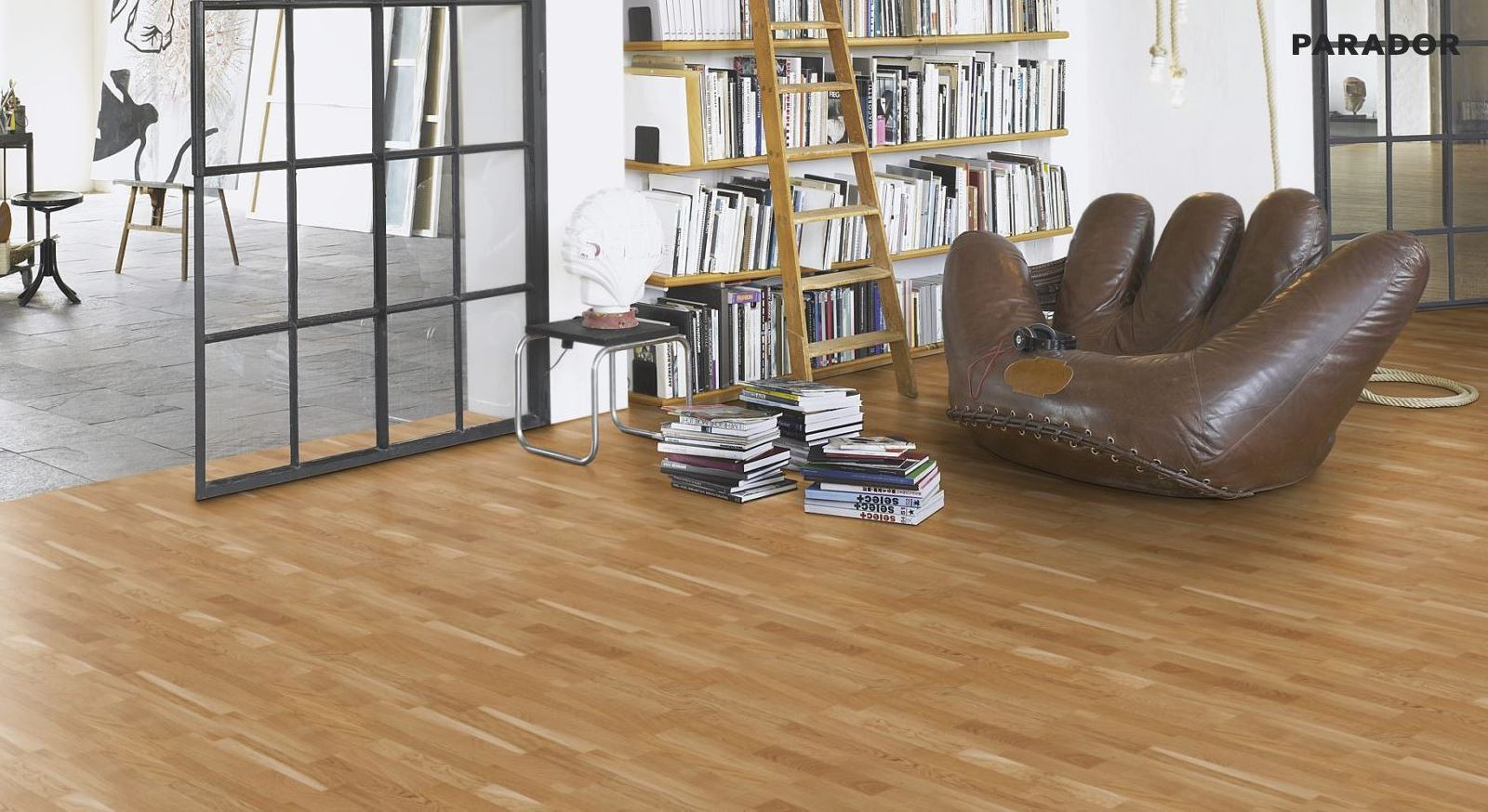 Parador Parquet Basic 11-5 Rustikal Oak White Matt lacquer 3-strip