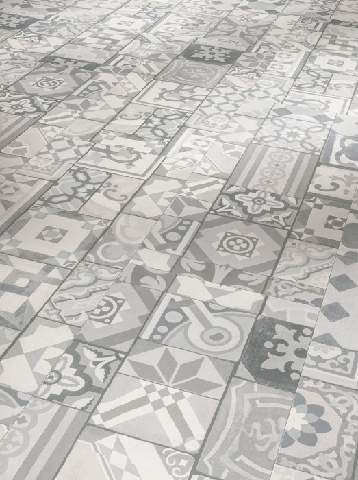 Parador Vinyle Trendtime 5.30 Ornamentic Grey Grand carrelage 4V main product photo