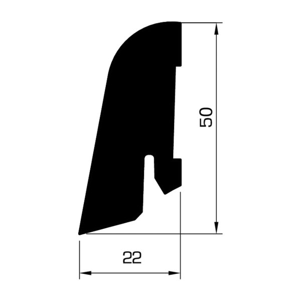 Meister Laminat Fussleiste/Sockelleiste Eiche rustikal 6018 1-St 2 PK main product photo