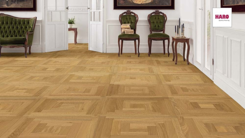 HARO Parquet parkettmanufaktur Oak Parquet Tile Design Loop 4V main product photo