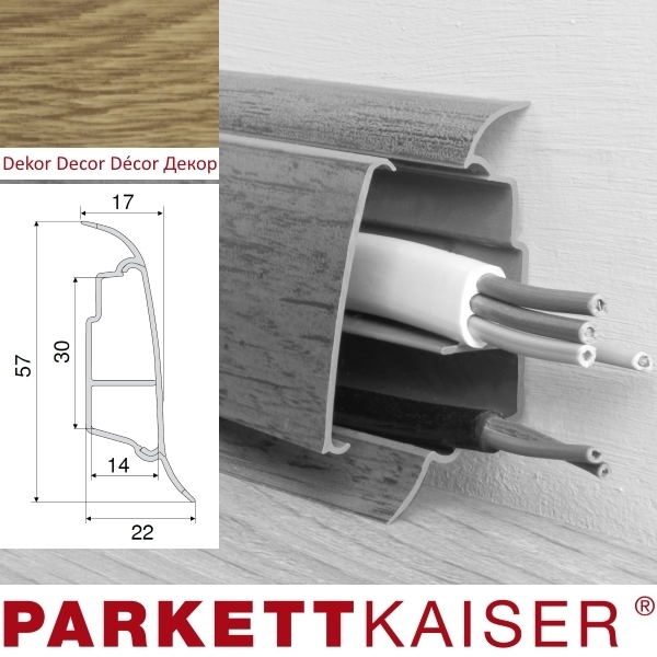 Passende Sockelleiste QUE Eiche Rustical 250 cm main product photo