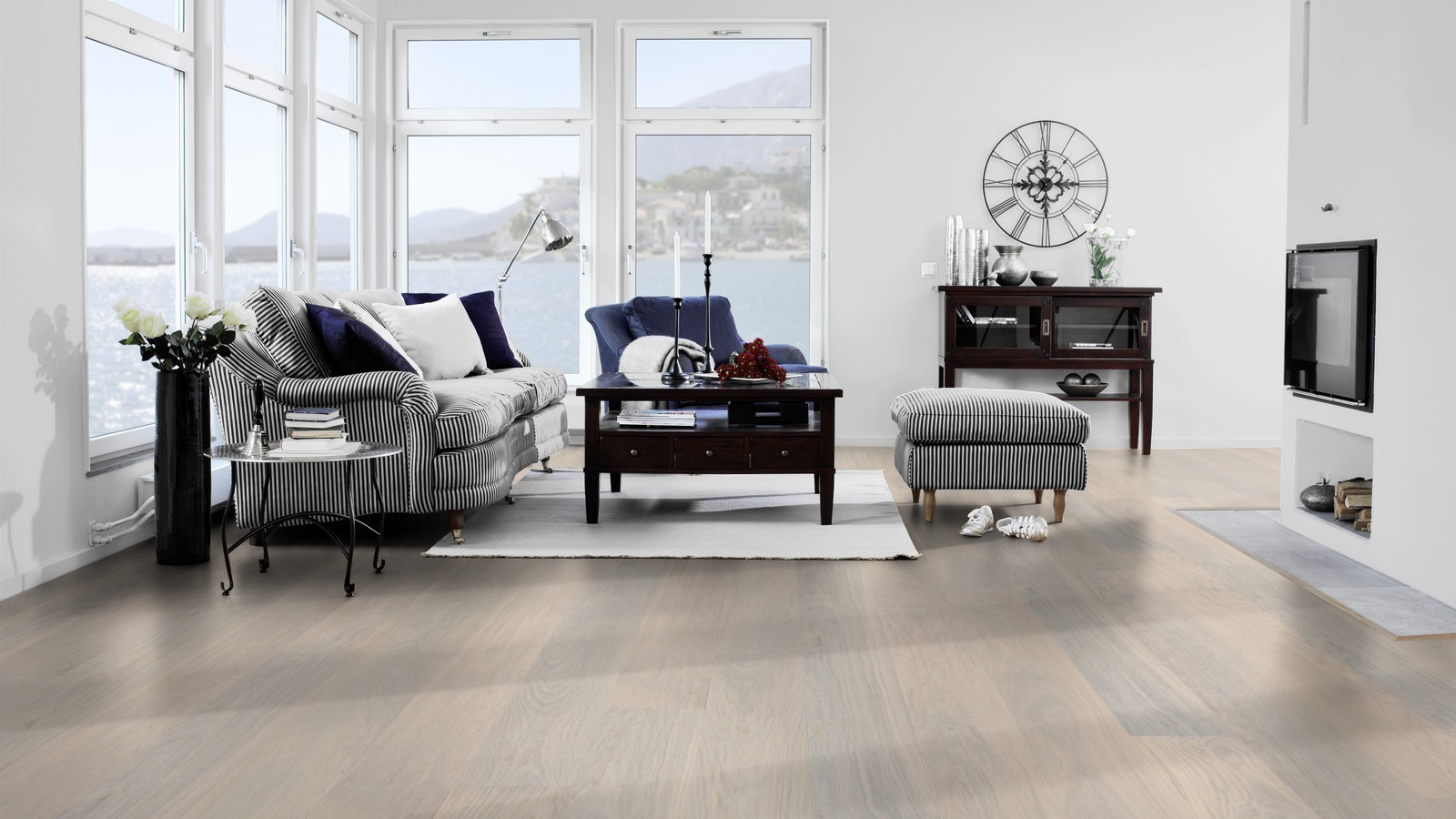 Tarkett Parquet Shade Oak Cotton White 1-strip plank XT XL M2V