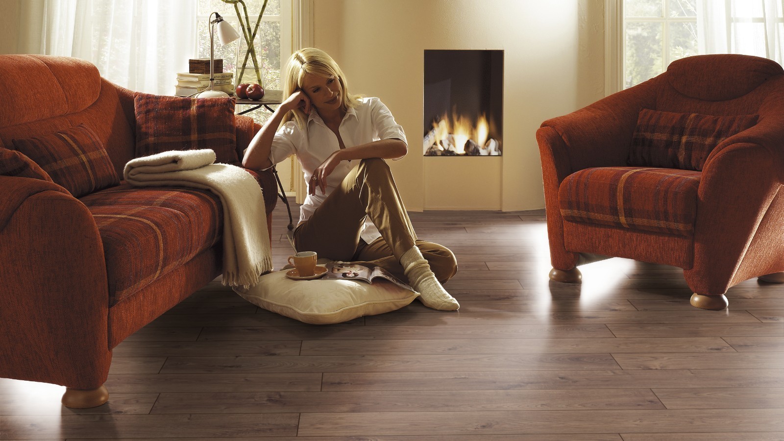 Laminado Durable Atlas Roble Café D3591 1 Lama 4V ancho 188mm