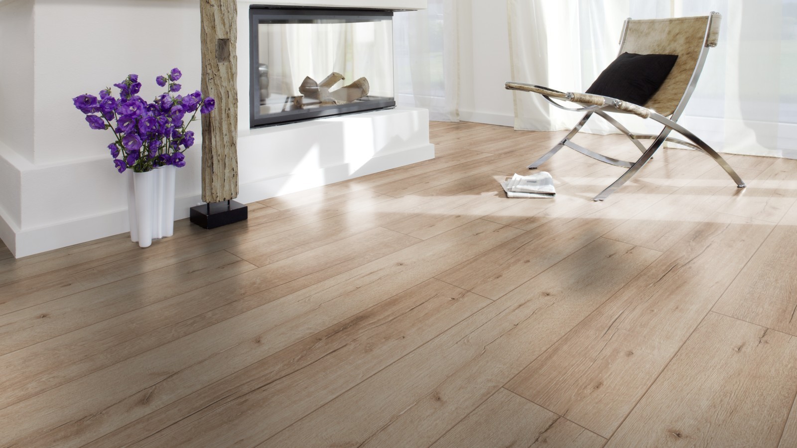 Suelo laminado Durable Rip Oak nature D3180 1-Tablilla 4V ancho 188mm