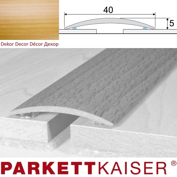 Brebo Übergangsprofil A13 selbstklebend Kiefer Aluminium furniert 93 cm main product photo