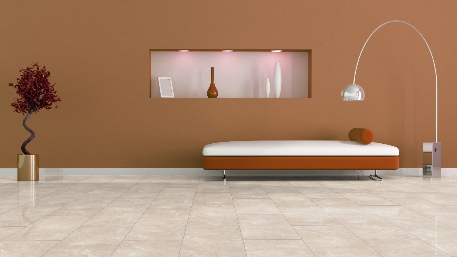 Stratifié Blue Line Stone Botticino Classico Light D2911 Brillant en aspect Carrelage 4V