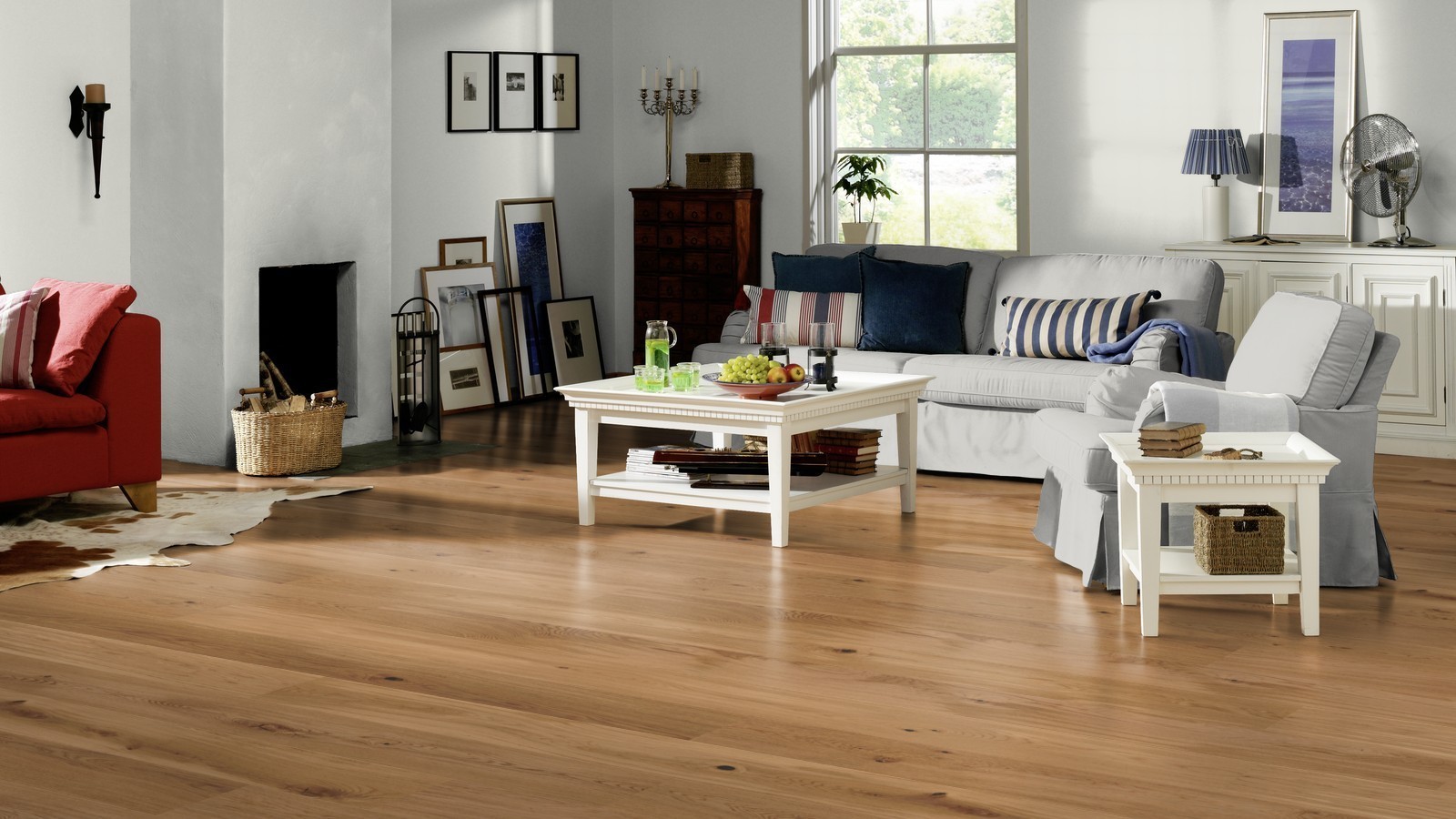 Tarkett Parquet Pure Oak Rustic brushed Proteco Natura 1-strip plank XT XL M2V 13 mm
