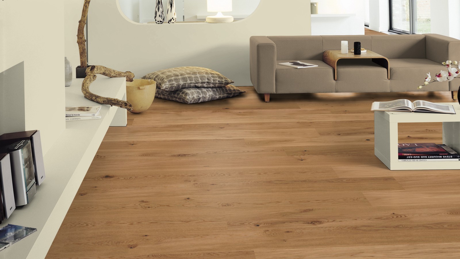 Tarkett Parquet Pure Rustic Roble Lama Ancha / Lama XT M2V Proteco Natura, cepillado 13 mm