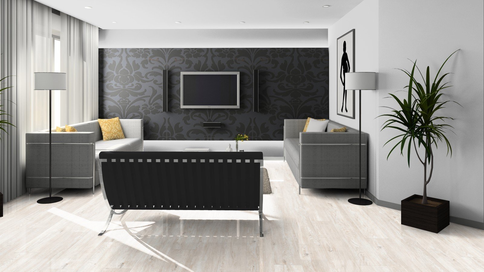 Laminat Noble Aragon Oak 1-Stab Landhausdiele Hochglanz 4V