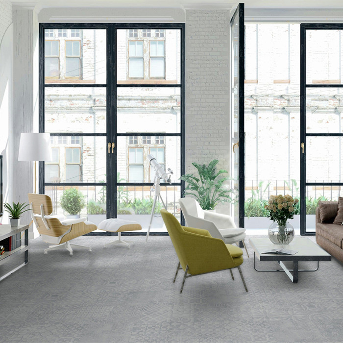 planeo Laminat - QUADRAIC Relief White V-Fuge Supermatt main product photo