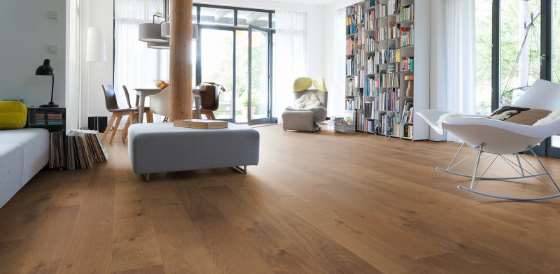Parquet HARO 4000 Universal Roble ámbar en plancha Plaza 4V naturaLin plus main product photo