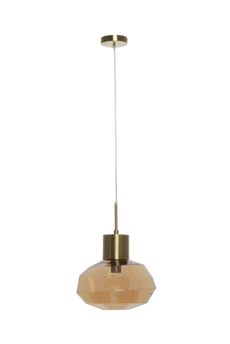 Suspension Amber Design glamour Couleur Ambre en verre et fer fait main main product photo