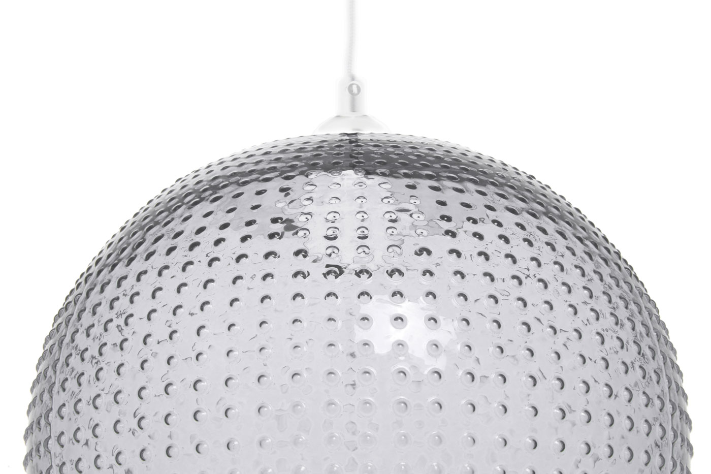 Hängelampe Camellia im Moderne Design in Farbe Grau aus Glas handgefertigt Raum3