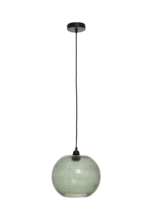 Lámpara colgante Camelia de diseño moderno en color verde hecha a mano con vidrio main product photo