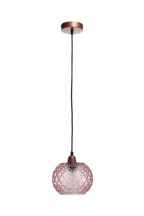 Hängelampe Carnation in Moderne Design in Farbe Rosa aus Glas handgefertigt main product photo