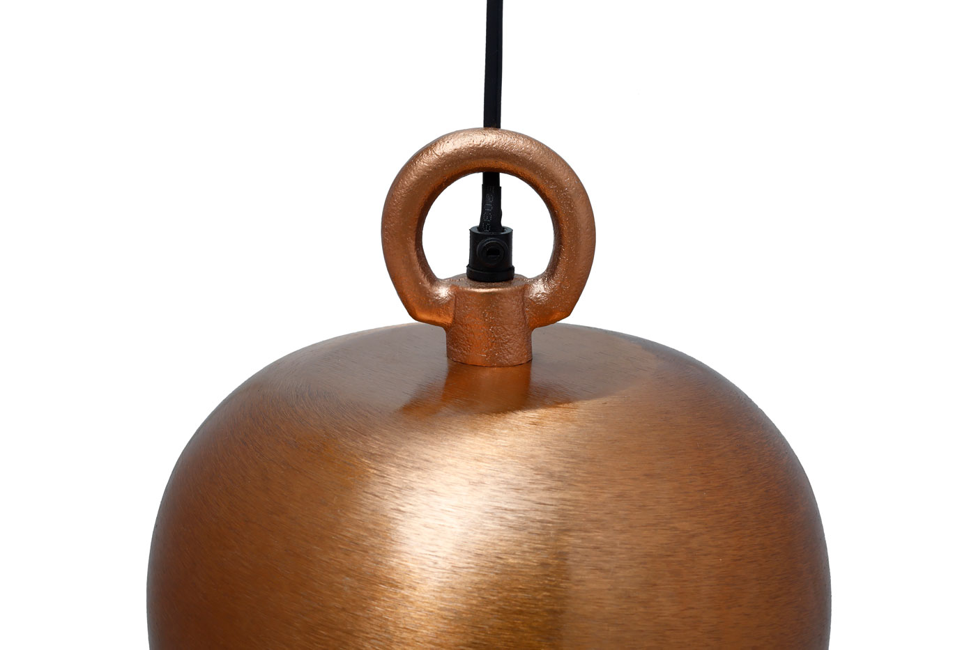 Hängelampe Iron im Industrial Design in Farbe Kupfer aus Eisen handgefertigt 20cm Raum3