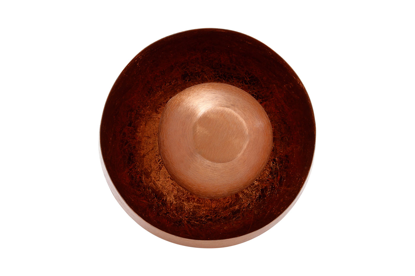 Hängelampe Iron im Industrial Design in Farbe Kupfer aus Eisen handgefertigt 20cm Raum4