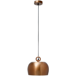 Lampe à suspendre Iron au design industriel en couleur cuivre en fer fait main 28cm