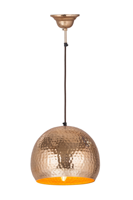 Hängelampe Iron in Moderne Design in Farbe Champagner aus Eisen handgefertigt D2007 main product photo