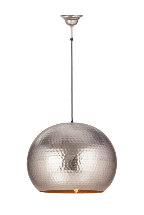 Hängelampe Iron in Moderne Design in Farbe Nickel aus Eisen handgefertigt D2009 main product photo